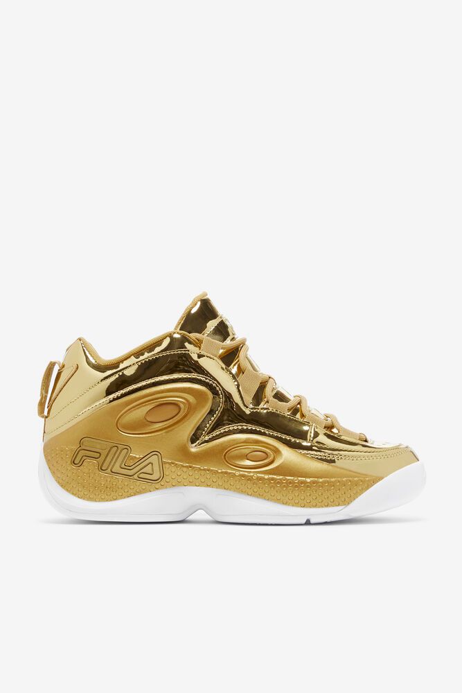 Fila Miesten Tennarit Grant Hill 3 Metallic Kultaiset - SNYB-86432